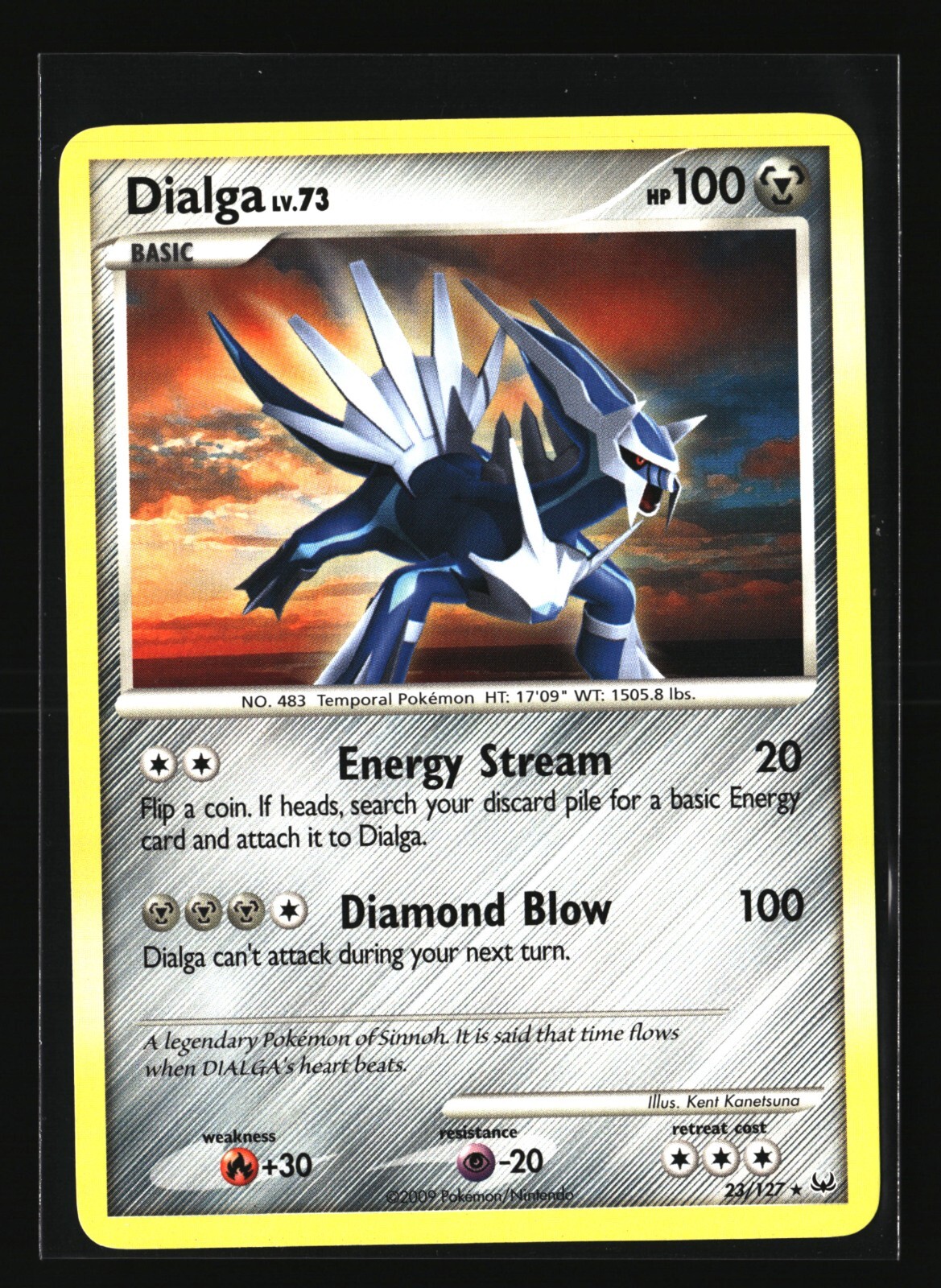 Pokemon DIALGA 23/127 Rare (2009 Platinum) NM/Near Mint
