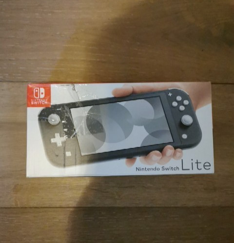 Nintendo Switch Lite 32GB Handheld System - Grey - NEW DAMAGED BOX