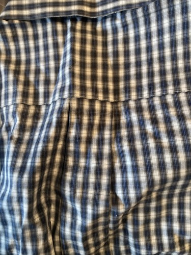 Brooks Brothers Men's Shirt Large Blue 346 Original Polo Non Iron Check #1266 - Picture 4 of 4