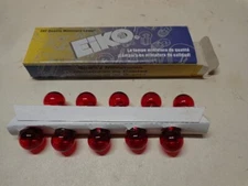 NOS! Eiko 63R Miniature Lamps Box of 10 Red Automotive Bulbs  6 V DC