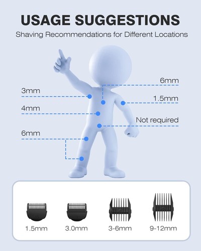 Bikini Trimmer for Women, Wet/Dry Electric Shaver with 3 Guards & Ceramic Blade - Picture 44 of 63