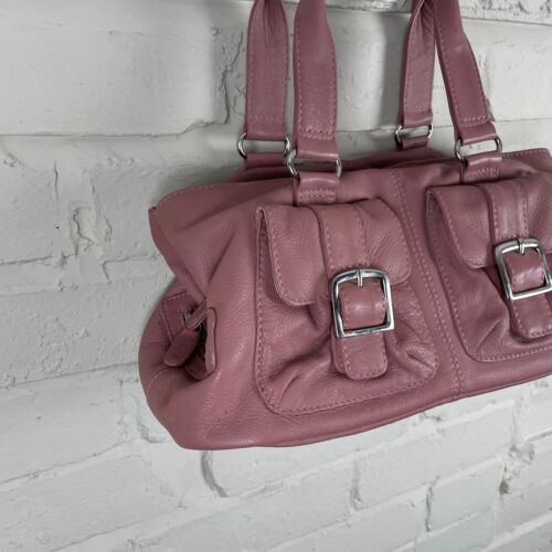 Lloyd Baker Handbag Shoulder Bag Underarm Rose Pink Leather Zip 3 Compartments - Picture 3 of 12