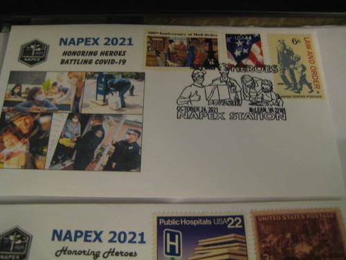 Napex 2021 Set 3 Housses Sur Honoring Scientifique,Médical & Essentiel Personnel - Photo 4/4
