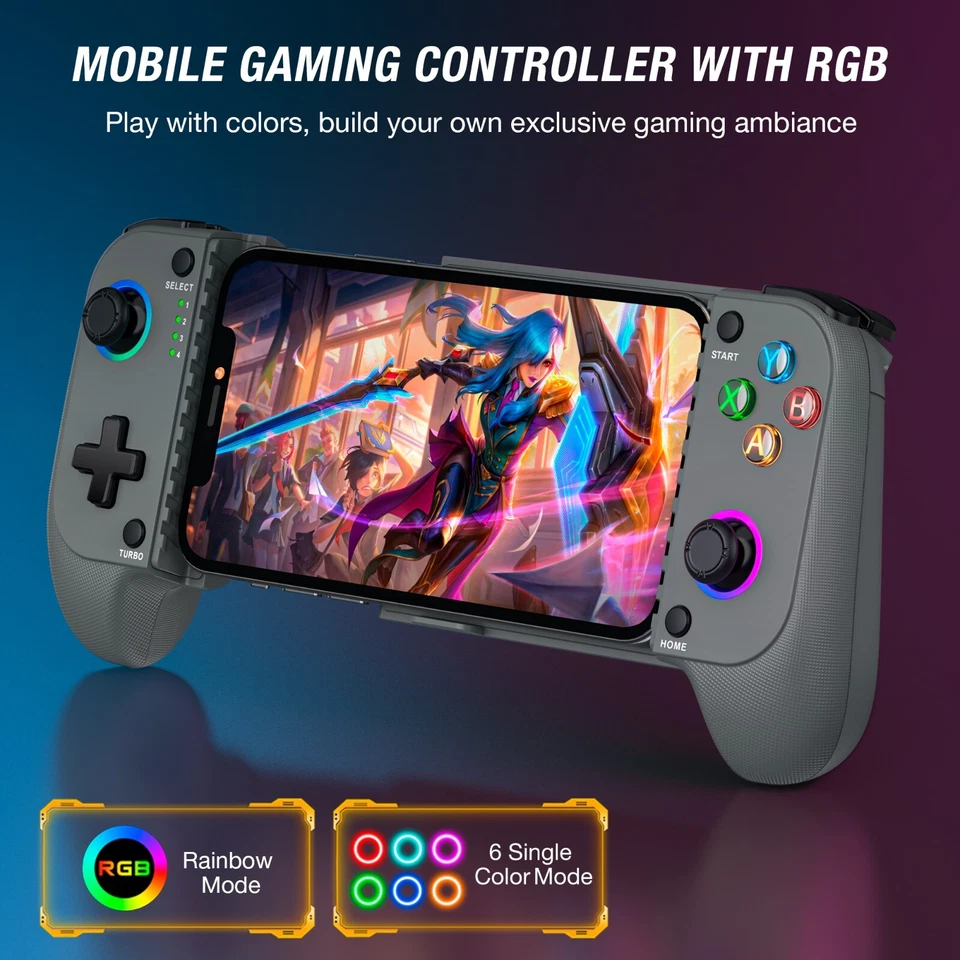 For iPhone/Android with Hall Joystick Wireless Mobile Phone Gaming Controller - Image 4 of 4