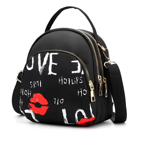 Backpack Women Large Capacity Nylon Rucksack Multilayer Crossbody Bag School Bag - Picture 9 of 10
