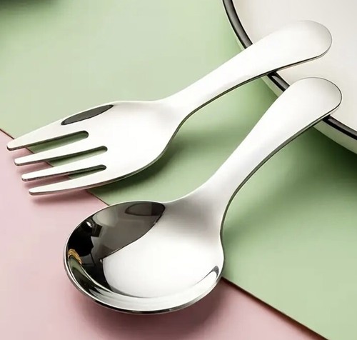 Mini Travel Camping Knife & Fork Stainless Steel Compact Cutlery Set UK Stock - Picture 4 of 4