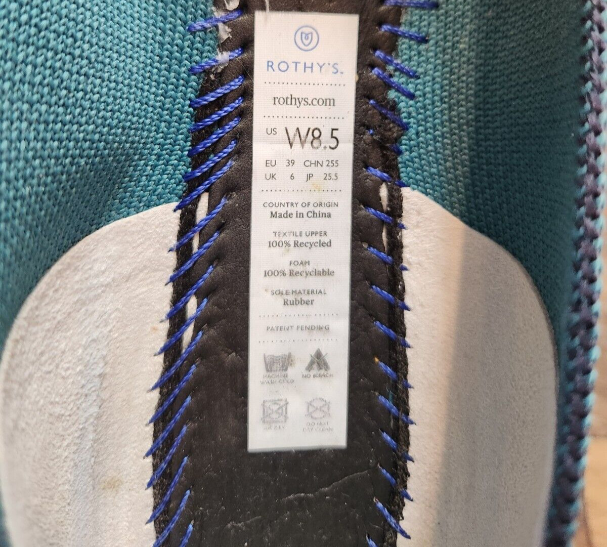 Rothy's Spruce Python Green Black Round Toe Flats… - image 14