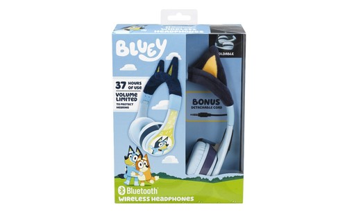 eKids Bluey Bluetooth Headphones for Kids, Includes Aux Cord - Picture 4 of 4