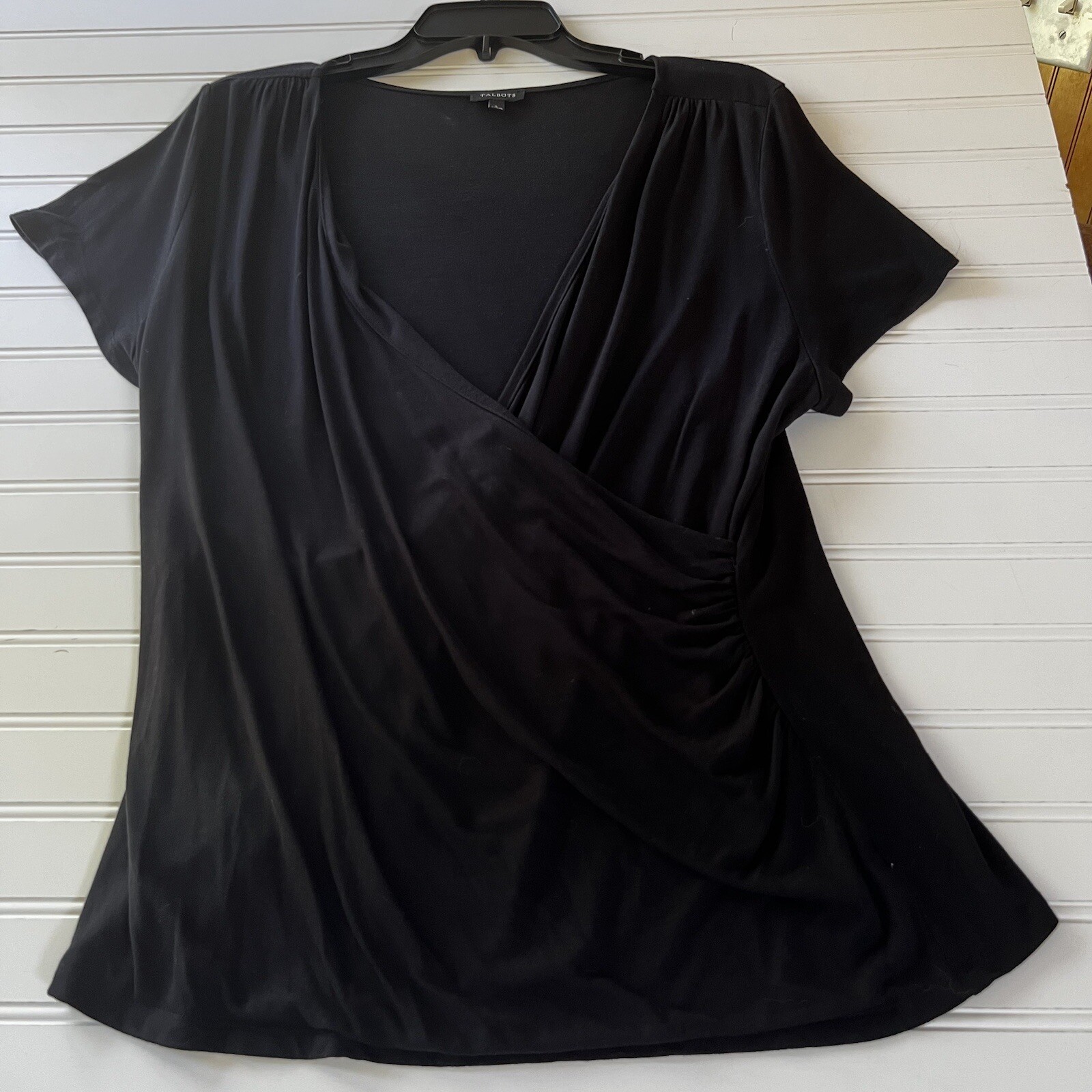 Talbots ladies shirt size large black