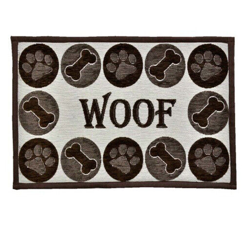 Loving Pets Fashion Mat Woof Chenille Multi-Color, 1 Each By Loving Pets - Picture 1 of 1