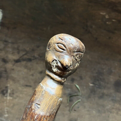 Antique Southern Cane Man Face Richmond Virginia Folk Art Outsider 1890s-1920s - Picture 19 of 24