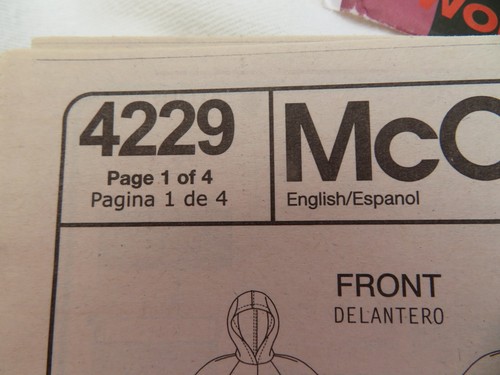 McCall's UNCUT Sewing Pattern  Size 18W 20W 22W 24W #4229 Jacket 2 Lengths Scarf - Picture 12 of 14