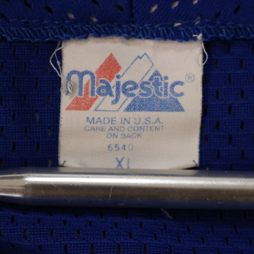 Maglia Vintage Majestic Detroid Tigers Uomo XL Blu #10 Numero Ritirato MLB USA - Foto 5 di 15