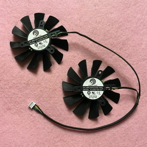 Pair Fans Cooler Fan For MSI R6970 R7970 N580GTX PLA09215B12H 87mm Graphics Card - Afbeelding 2 van 4