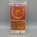 Highland Set of 4 Assorted Square Stone Coasters, Colorful Patterns
