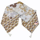 Summer Fun Camel Dots and Waves Dizzy Daisies Wavey Woven 72" Table Runner