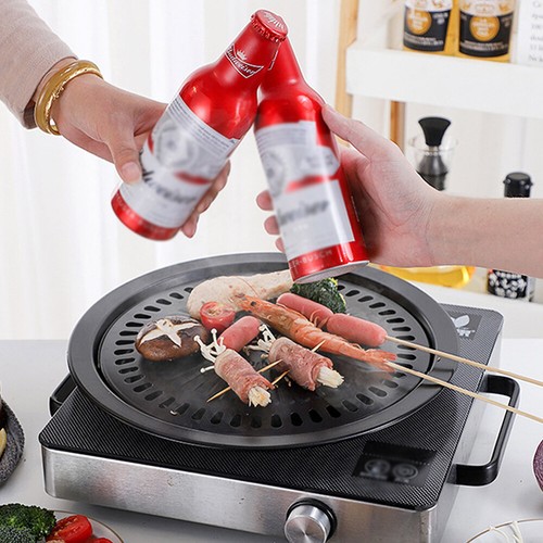 Korean Non-stick BBQ Grill Pan Stove Barbecue Portable Hot Plate Outdoor Garden - Picture 5 of 12