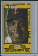 2014 BARRY BONDS SFG 1/1 MASTERPIECE SERIES PROTOTYPE ART SKETCH CARD TSC