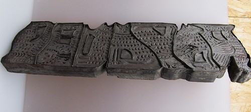 Antikes großes Holzmodel Druckstempel ? Druckstock  geschnitzt Fratzen Gesichter - Bild 2 von 21