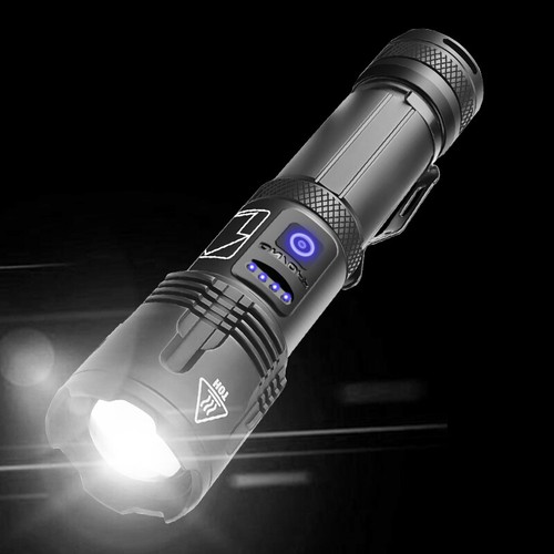 Flashlight Zoomable 1800 Lumens Rechargeable USB Torch Light Lamp Lighting XHP99 - Picture 7 of 9