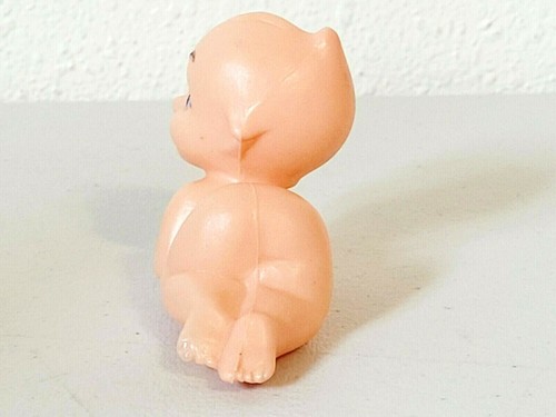 Vintage Plastic Cupie Kewpie Crawling Baby Doll 3" - Picture 4 of 5