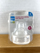 NEW SEALED MAM Fast Flow Nipple- 2 Pack- Age 4 Months