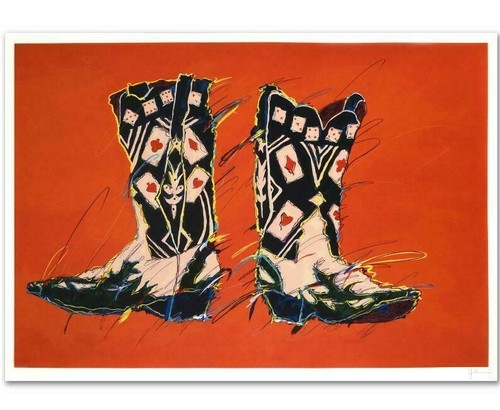 Serigrafía LED firmada a mano Kim Yoakum ""The Gambler"" 48"" x 35"". Certificado de autenticidad. Nuevo - Imagen 2 de 4