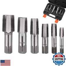 HORUSDY 6-Piece NPT Pipe Tap Set, Sizes Includes 1/8", 1/4", 3/8", 1/2", 3/4"