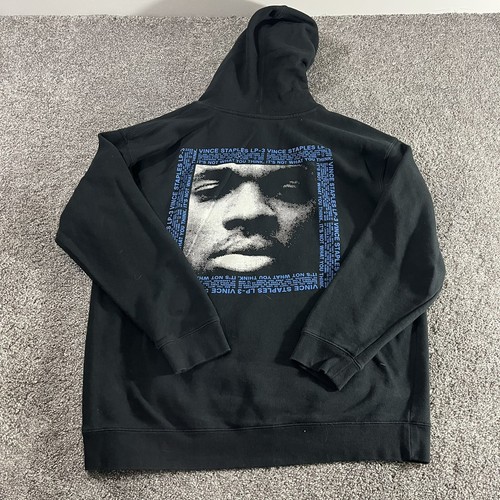 Vince Staples The Summer Sucks Black Tour Hoodie Heavyweight LP3 XL