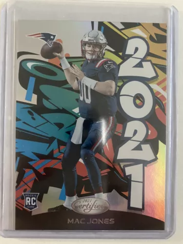 2021 PANINI CERTIFIED MAC JONES GRAFFITI ROOKIE CARD PATRIOTS #2021-20