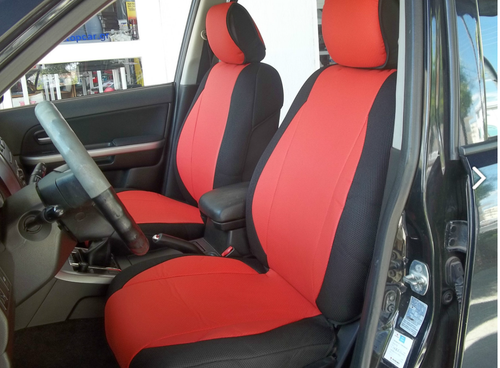 CAR SEAT COVERS (2 pcs) | Made for BMW | Leatherette & Synthetic | Tan Beige - Imagen 7 de 9