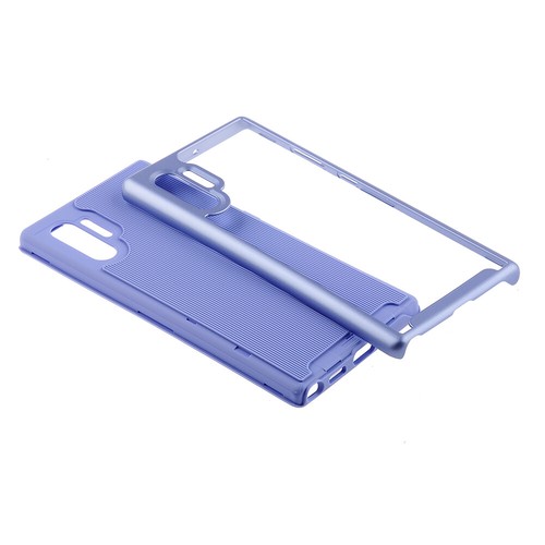 Para Samsung Galaxy Note 10 Plus - Funda protectora resistente con blindaje híbrido de textura - Imagen 5 de 6