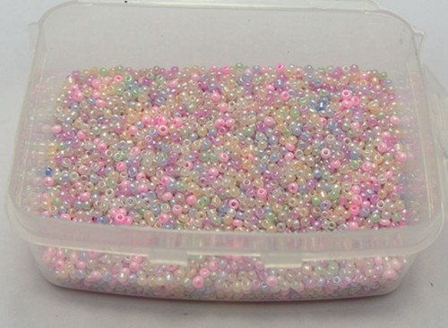 5000 pcs Ceylon Pearl Mini Glass Beads 1.5mm (12/0) + Storage Box Jewelry Making - Picture 15 of 19