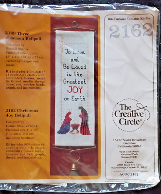 Creative Circle ''Christmas Joy Bellpull'' Cross Stitch Kit Size 4'' x 14''