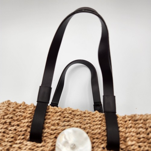 Sun n' Sand Straw Handbag Tote Bag Purse Beach Summer Vacation Wicker Large - Picture 9 of 12