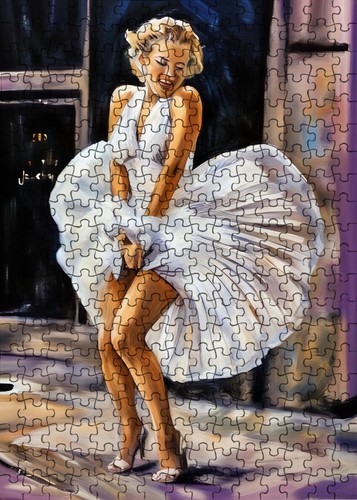 Marilyn Monroe artwork jigsaw puzzle 300 pieces, A3. A unique gift for all fans! - Picture 2 of 2