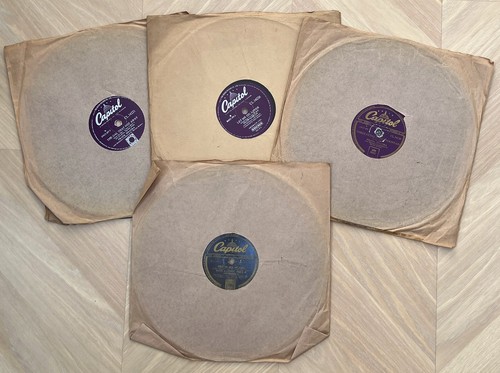 Job Lot 35x 78rpm Vinyl Jazz/ Big Band Records in Vintage Record Storage Case - Picture 4 of 13