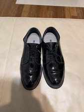 SENTRY HIGH SHINE OXFORD BATES EXTRA WIDE M 8 3E HIGH GLOSS LOW QUARTERS SHINED