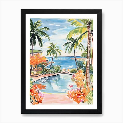 Four Seasons Resort Hualalai Kail gerahmtes Wandbild Poster Leinwanddruck Bild