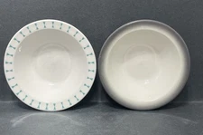 Homer Laughlin Best China Blue Bow Tie Bowl Grey Shaded Bowl Set Of 2