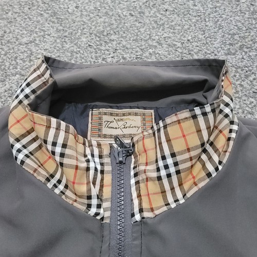Chaqueta cortavientos vintage Thomas Burberry Nova Check años 90 para hombre talla XL (55) - Imagen 5 de 9