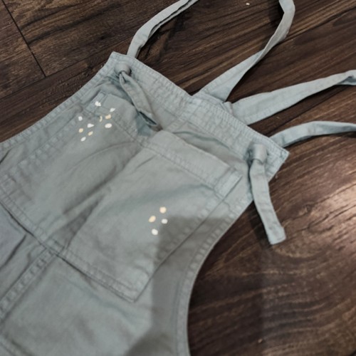 Aerie Work & Play Paint Splatter Twill Overall Salbeigrün Damen Small Boho - Bild 4 von 10