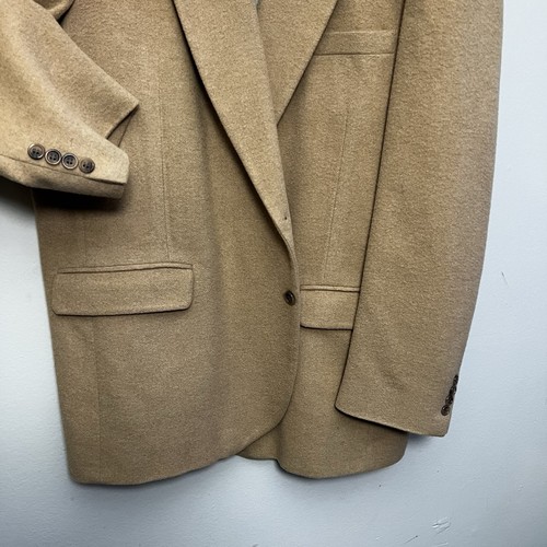 Vintage Men’s Cashmere Blazer Size 48L Stanley Blacker Suit Jacket - Picture 12 of 13