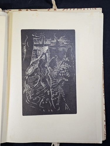 1923 LD ED "X" of 20 Copies HAND PAINTED DRAWING by Belot Les chansons de Miarka - Imagen 8 de 20