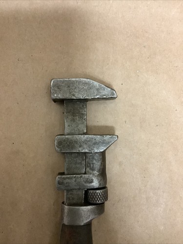 Vintage 1836 Markenlos Verstellbarer Schraubenschlüssel Affe Schraubenschlüssel mit Holzgriff - Bild 21 von 23