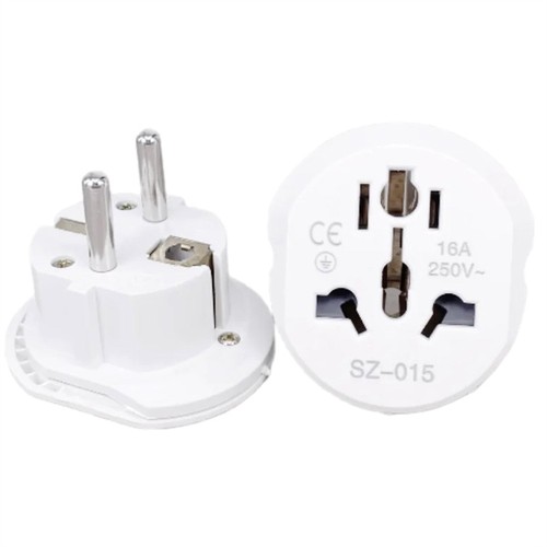 16A Universal EU Travel Adapter Euro Converter UK US AU To EU AC Power Socket