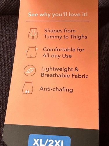 NWT SHAPERMINT Shapewear for Women - High-Waisted Shaper Shorts XL/2XL - Picture 11 of 11