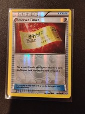 Pokémon Reserved Ticket Reverse Holo 147/162 BKT BREAKthrough LP/NM