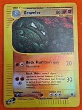 Pokemon 2002 Graveler EXPEDITION Base Set Reverse Holo Card 79/165  LP Condition