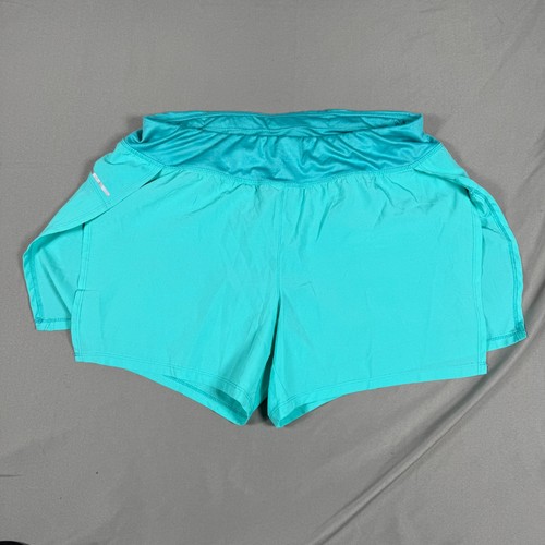 Avia Athletic Shorts Girls Medium Teal Blue Liner Gym Training Stretch 52469 - Picture 1 of 8